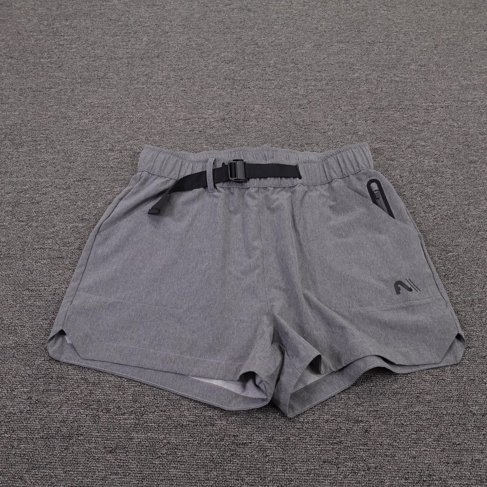Flylow Sunrise Bike Short Mens Medium Gray 4 Inseam Adjustable Belt Hiking